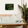 Kleurrijke papegaai is aan het vliegen tuinposter los doek klein -sfeer7