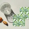 Bladeren - Monstera - Tropical - Jungle onderzetter kurk middel -sfeer4