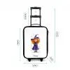 Sterrenmagie met krullen Kinderkoffer - Zwart klein -productfoto_formaten
