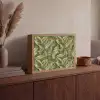 Bladeren - Modern - Groen Light Box met batterij (Wandlamp) middel 907 -sfeer2