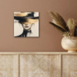 Vrouw - Hoed - Verf aluminium wit klein -sfeer4