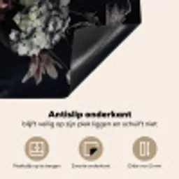 Nachtelijke Flora Symfonie Inductie beschermer vinyl 3mm middel -sfeer4