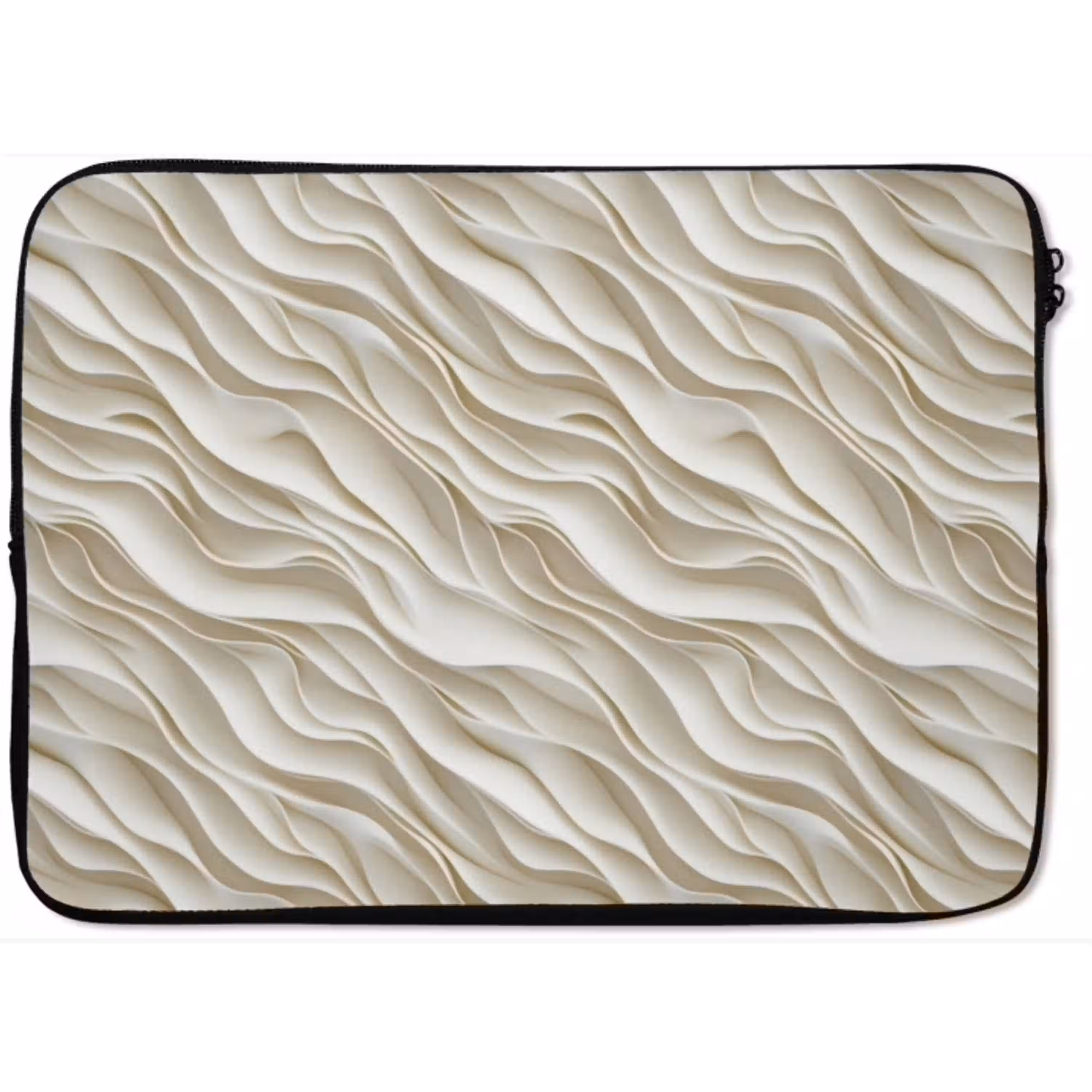 Golven - Wit - Minimalistisch laptophoes neopreen klein 279 -zkaufland3dotto