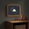 Wolkje - Gezichtje - Sterren - Donkerblauw Light Box met batterij (Wandlamp kind) middel -sfeer5_kind