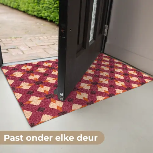 Retro - Patroon - Kleurrijk Deurmat klein 898 -USP_NL