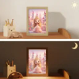 Prinses - Roze - Kasteel Light Box met kabel klein -sfeer3_kind