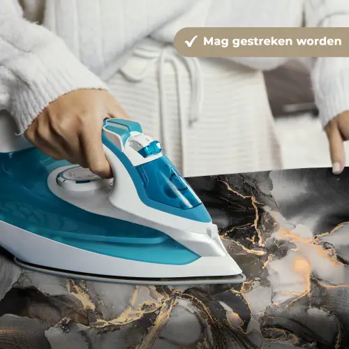 Grijs - Luxe  - Goud - Marmer Wandkleed katoen klein -sfeer9