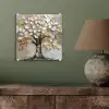 Boom - Beige - Grijs - Goud - Abstract plexiglas 5mm klein -sfeer3