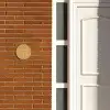 Mosterdgeel - Sierlijk Naambord Rond klein -sfeer3-rond-XS