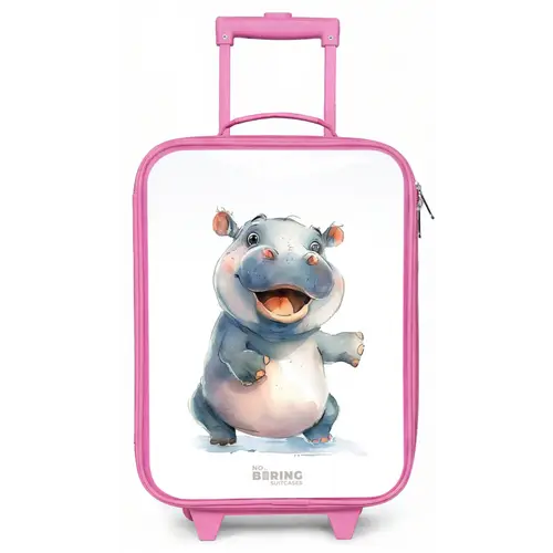 Baby nijlpaard Kinderkoffer - Roze klein -zz3dotto