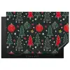 Illustratie - Kerst - Sterren - Groen Inductie beschermer vinyl 3mm klein 276 -3d