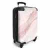 Marmer - Glinsterende Roze Marmerstrepen NBS - Handbagage koffer - Kinderen Unisex middel -productfoto_3d
