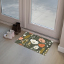 Bloemen - Illustratie - Groen Deurmat klein -sfeer3