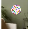 Hartjes - Patroon - Kleurrijk - Tekening Wandcirkel kunststof plaat 5mm dik klein -sfeer3