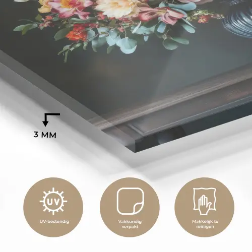 Groot - Bloemen - Vaas - Boeket plexiglas 5mm klein -sfeer2