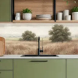 Landschap - Minimalistisch - Beige keuken achterwand 2 middel -sfeer3