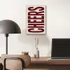 Red - Cheers - Decoratie - Beige aluminium wit klein -sfeer5