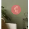 Minimalistisch - Illustratie - Aardbei - Tak Wandcirkel behangsticker klein -sfeer2