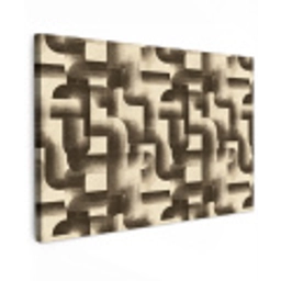 Abstract - Retro - Zwart canvas 2cm klein 34 -z3d