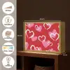Patroon - Hartjes - Roze - Valentijn Light Box met batterij (Wandlamp) middel -USP_websiteoverzichtNL