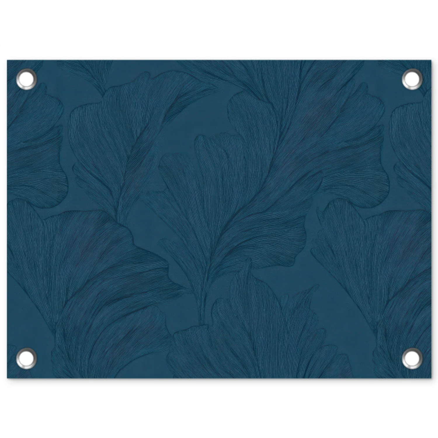 Abstract - Patroon - Donkerblauw - Elegant tuinposter los doek klein 239 -3d