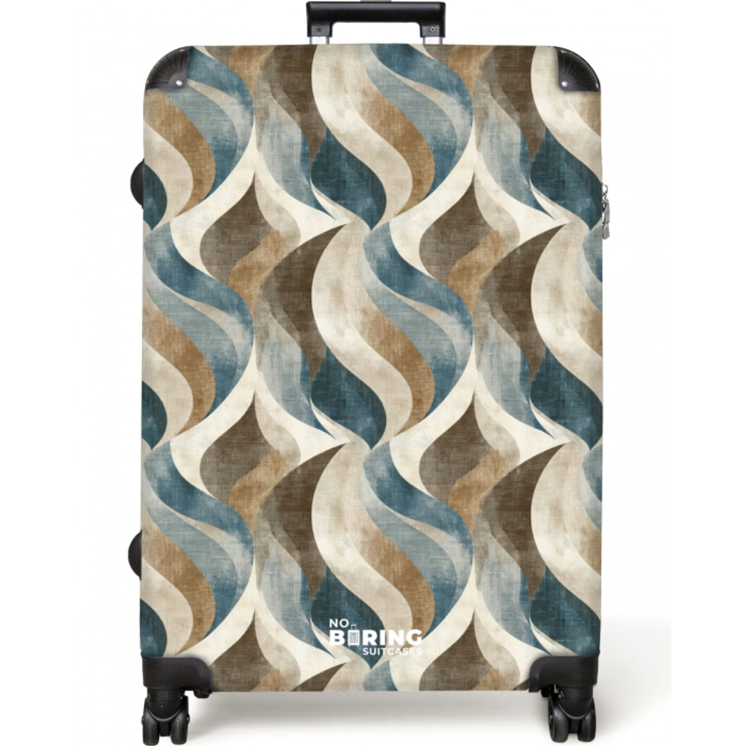 Abstract - Golven - Kleurrijk NBS - Large koffer - Volwassenen Unisex groot -zzzzzzzzkaufland2