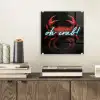 Krab - Rood - Neon - Quote plexiglas 5mm klein -sfeer1