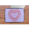 I liked it so it's mine - Neon hart - Paars laptophoes neopreen klein -tafel
