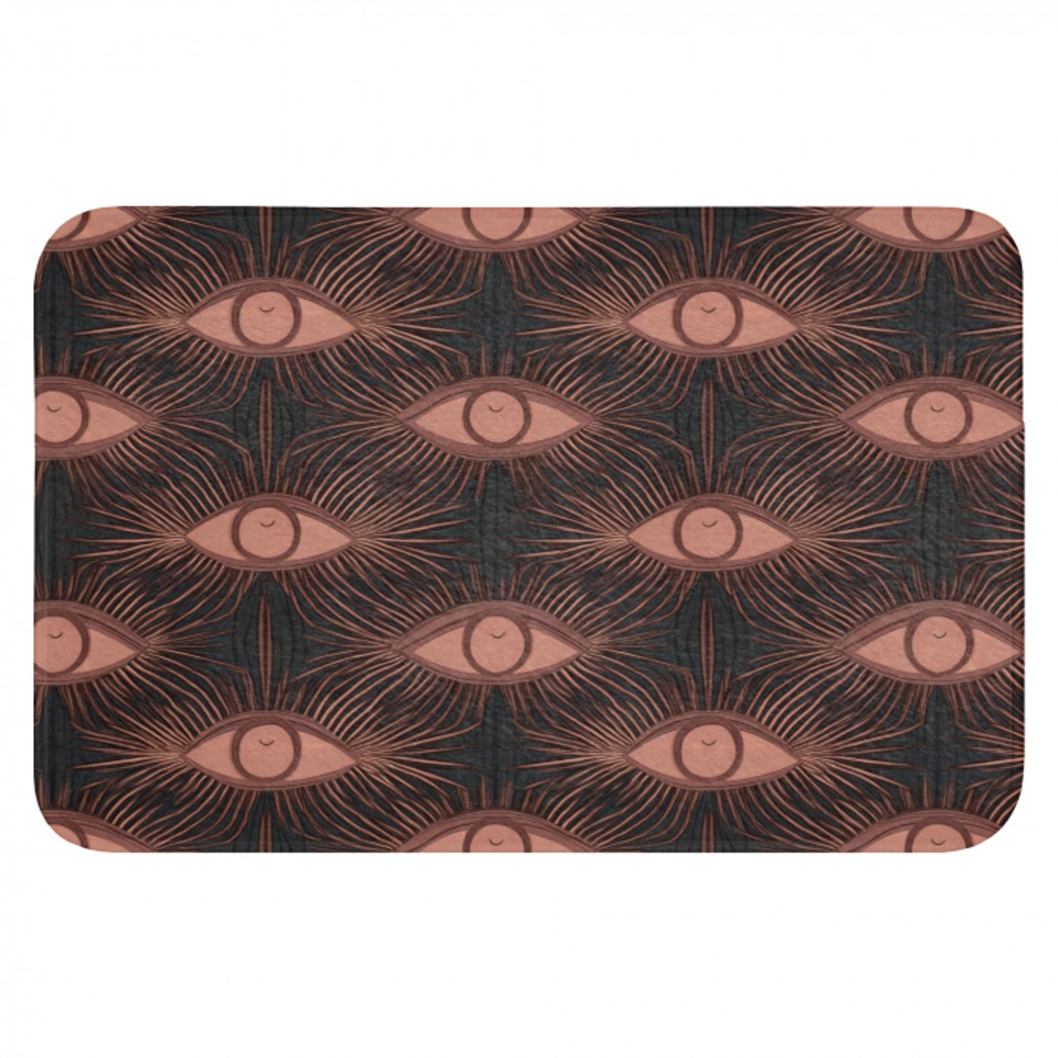 Boheems - Oog - Bruin Badmat klein 997 -3d