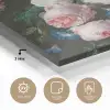 Stilleven met bloemen in een glazen vaas - Schilderij van Jan Davidsz. de Heem plexiglas 5mm klein -sfeer2