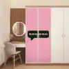 Roze - Tekstwolk - Groen - BLAH BLAH BLAH deurposter klein -sfeer3