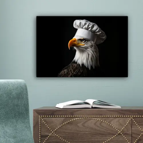 Arend -Amerika - Koksmuts - Vogel - Stoer canvas 2cm klein -sfeer4