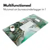 Goud - Marmer - Groen - Luxe - Marmerlook - Grijs Muismat XXL klein -sfeer4