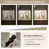 Giraffe - Wilde dieren - Natuur - Kinderen Light Box met batterij (Wandlamp kind) middel -USP_dimbaarNL