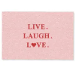 Quote - Love - Roze - Rood Deurmat klein -zkaufland3d