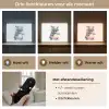 Nijlpaard - Baby dier - Dieren Light Box met batterij (Wandlamp kind) middel -USP_lichtkleurNL