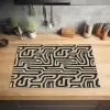 Grafisch - Lijnen - Zwart Inductie beschermer vinyl 3mm klein 276 -sfeer5