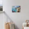 Kustdorp - Schilderij - Rotsen - Boten tuinposter los doek klein -sfeer8