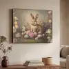 Haas - Stilleven - Bloemen Textielframe zwart klein -sfeer3