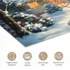 Kerst - Kerstboom - Winter - Huis - Sneeuw poster papier klein -closeup_NL