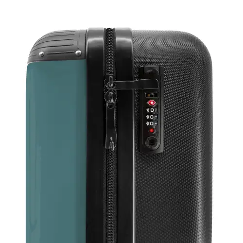 Donkere teal tint NBS - Handbagage koffer - Kinderen Unisex middel -slot