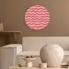 Speels - Patroon - Rood Akoestische PET Vilt - Rond klein 838 -sfeer1