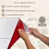 Bloemenpatroon - Silhouet - Wit keuken achterwand spatscherm klein 900 -spatscherm_NL