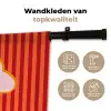 Ciao bella - Tekstwolk - Strepen - Oranje Wandkleed katoen klein -sfeer2