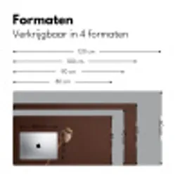 Papaverbol - Droogbloem - Bruin - Minimalistisch Muismat XXL klein -sfeer5