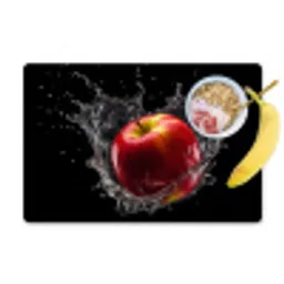 Appel - Rood - Water - Zwart - Fruit Placemat vinyl groot -zzzproduct_Kitchenyeah-website