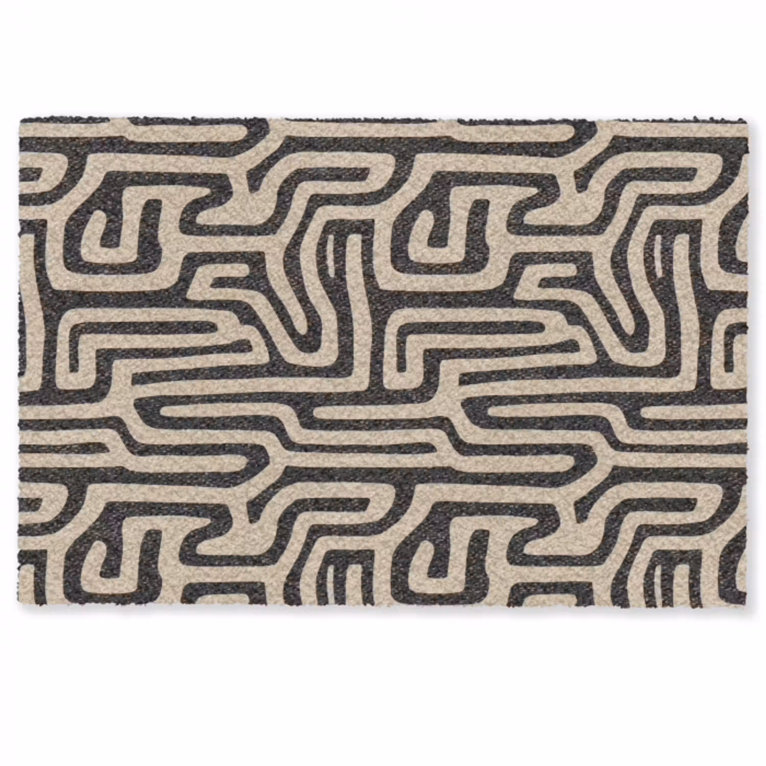 Grafisch - Lijnen - Zwart Deurmat klein 898 -zkaufland3d