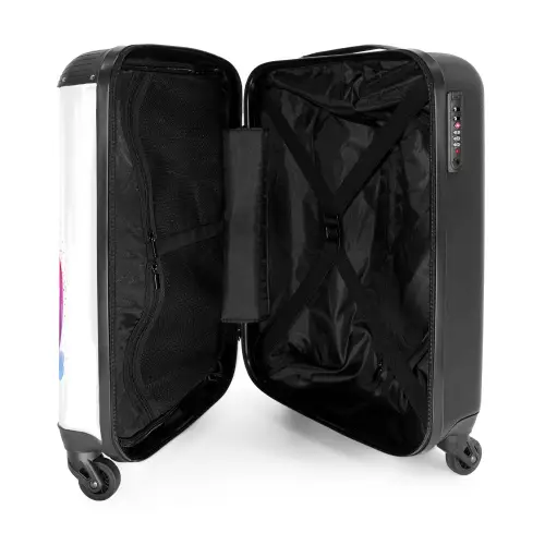 Waterverf wonderboog NBS - Handbagage koffer - Unisex middel -binnenkant