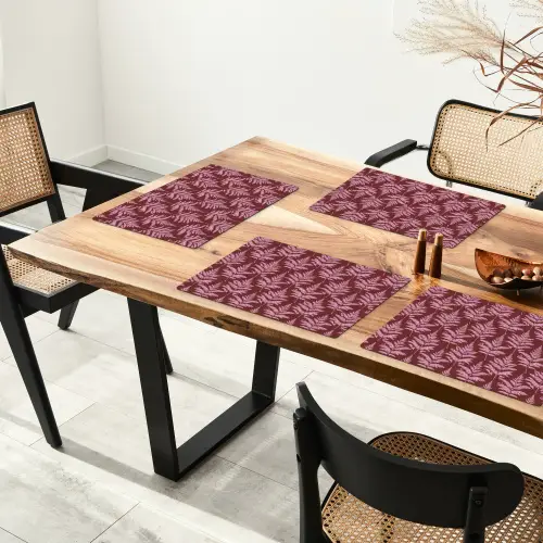 Blad - Patroon - Paars Placemat vinyl groot 368 -zzsfeer4_Kitchenyeah-website