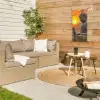 Boeddha bij zonsondergang tuinposter los doek klein -sfeer4